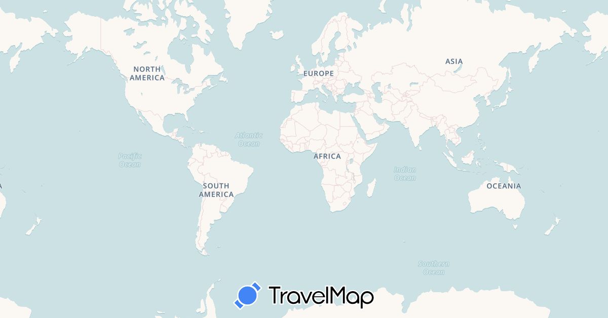 TravelMap itinerary: driving, hiking in France (Europe)